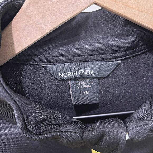 Corvette Performance Racing Jacket Black Yellow Full Zip Fleece Mens Large - Picture 7 of 8